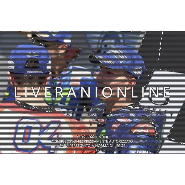 Mugello Italy 04.06.2017 Sixth round MotoGP 2017 at the Mugello Circuit, Maverick Vinales (Movistar Yamaha) photoPSP / Newspix.pl --- Newspix.pl *** Local Caption *** www.newspix.pl mail us: info@newspix.pl call us: 0048 022 23 22 222 --- Polish Picture Agency by Ringier Axel Springer Poland / AGENZIA ALDO LIVERANI SAS - ITALY ONLY EDITORIAL USE ONLY