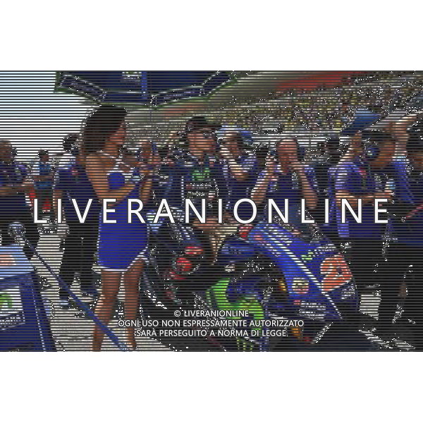 Mugello Italy 04.06.2017 Sixth round MotoGP 2017 at the Mugello Circuit, Maverick Vinales (Movistar Yamaha) photoPSP / Newspix.pl --- Newspix.pl *** Local Caption *** www.newspix.pl mail us: info@newspix.pl call us: 0048 022 23 22 222 --- Polish Picture Agency by Ringier Axel Springer Poland / AGENZIA ALDO LIVERANI SAS - ITALY ONLY EDITORIAL USE ONLY