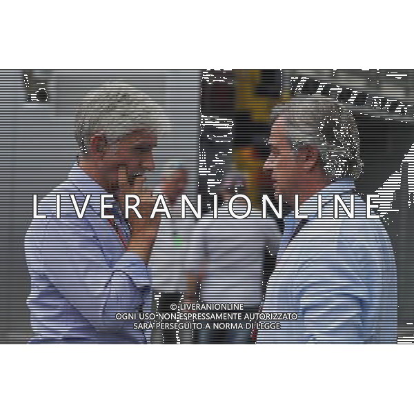 (L to R): Damon Hill (GBR) Sky Sports Presenter with Carlos Sainz (ESP). 09.07.2017. Formula 1 World Championship, Rd 9, Austrian Grand Prix, Spielberg, Austria, Race AG ALDO LIVERANI SAS ONLY ITALY