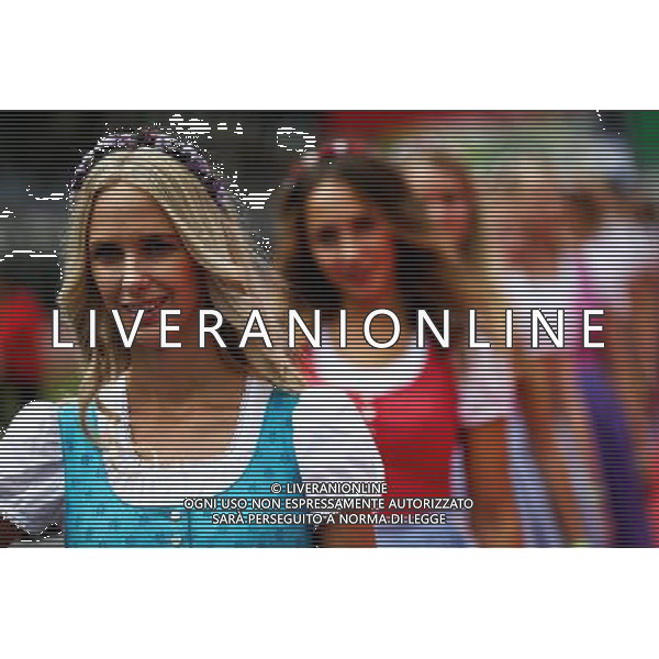 Grid girls on the drivers parade. 09.07.2017. Formula 1 World Championship, Rd 9, Austrian Grand Prix, Spielberg, Austria, Race Day. AG ALDO LIVERANI SAS ONLY ITALY