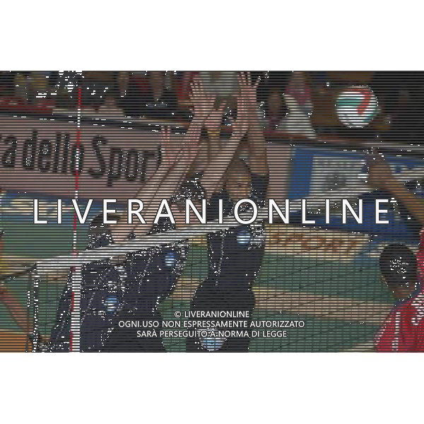 RPA Perugia - Edilbasso Padova Volley Play-off 07/04/2005 nella foto muro ph Gianni Nucci/Agenzia Aldo Liverani
