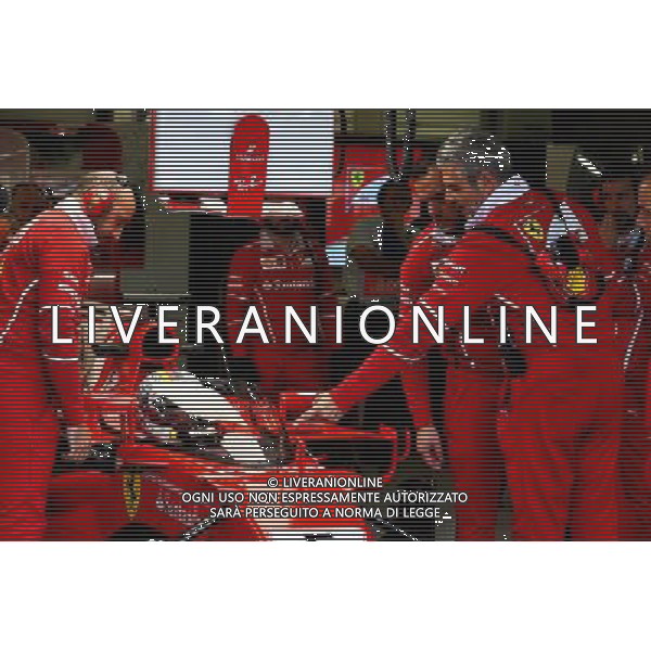 Sebastian Vettel (GER) Ferrari SF70H with the shield cockpit cover, looked at by Maurizio Arrivabene (ITA) Ferrari Team Principal (Right). 14.07.2017. Formula 1 World Championship, Rd 10, British Grand Prix, Silverstone, England, Practice Day. AG ALDO LIVERANI SAS ONLY ITALY