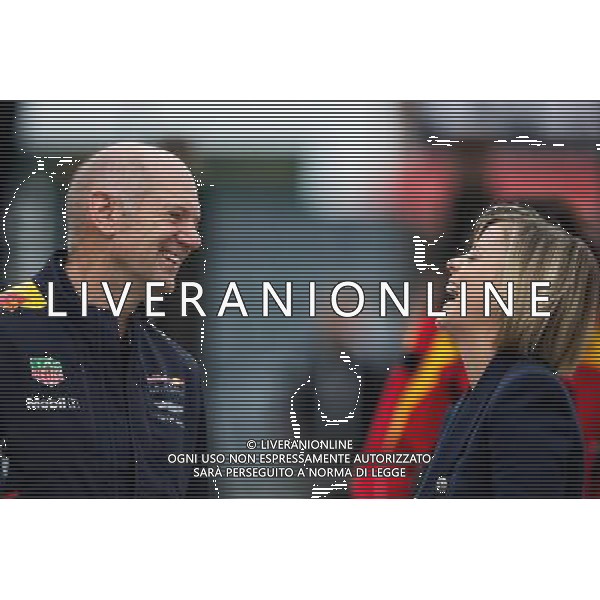 (L to R): Adrian Newey (GBR) Red Bull Racing Chief Technical Officer with Susie Wolff (GBR). 15.07.2017. Formula 1 World Championship, Rd 10, British Grand Prix, Silverstone, England, Qualifying Day. AG ALDO LIVERANI SAS ONLY ITALY
