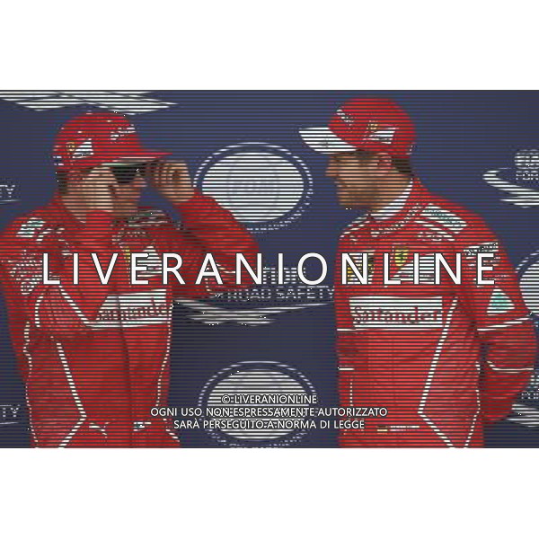 Kimi Raikkonen (FIN) Ferrari SF70H and Sebastian Vettel (GER) Ferrari. 15.07.2017. Formula 1 World Championship, Rd 10, British Grand Prix, Silverstone, England, Qualifying Day. AG ALDO LIVERANI SAS ONLY ITALY