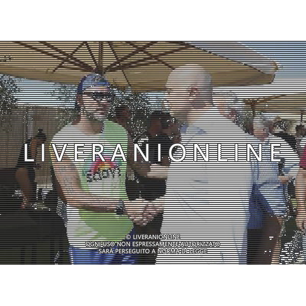 Bobo Summer Cup 15/07/2017 nella foto: Bobo Vieri e il sindaco di Visso Â©Claudio Zamagni/Agenzia Aldo Liverani s.a.s. 