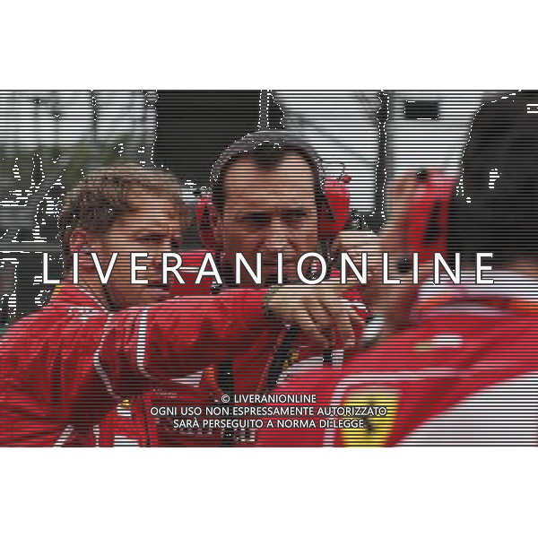 Sebastian Vettel (GER) Ferrari on the grid. 16.07.2017. Formula 1 World Championship, Rd 10, British Grand Prix, Silverstone, England, Race Day. AG ALDO LIVERAI SAS ONLY ITALY