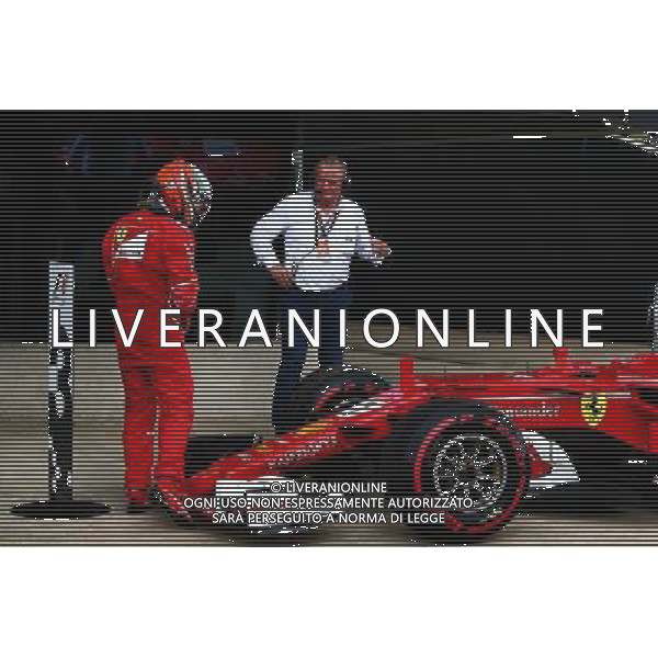 Kimi Raikkonen (FIN) Ferrari SF70H in parc ferme. 16.07.2017. Formula 1 World Championship, Rd 10, British Grand Prix, Silverstone, England, Race Day AG ALDO LIVERANI SAS ONLY ITALY