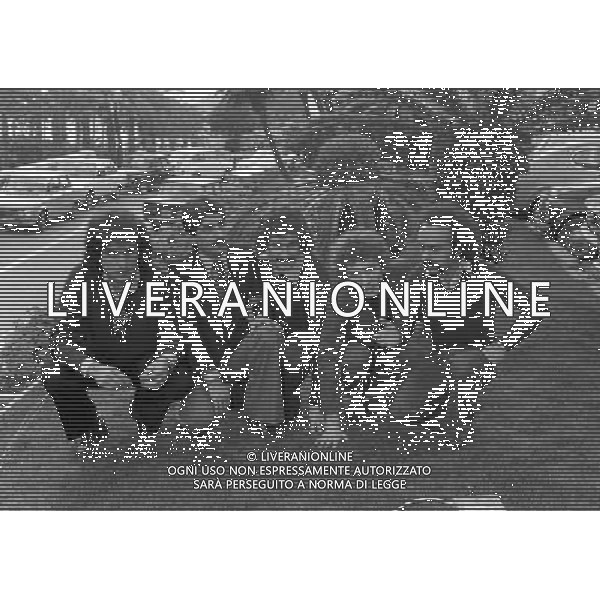 Il 26mo Festival della canzone italiana al salone delle feste del Casino\' di Sanremo dal 19 al 21 febbraio 1976 - RETROSPETTIVA nella foto Gli Albatros con Toto Cutugno ( Mario Limongelli, Lino Losito, Gilberto Trama e Massimo Vigano\' ) © ARCHIVIO / AGENZIA ALDO LIVERANI SAS