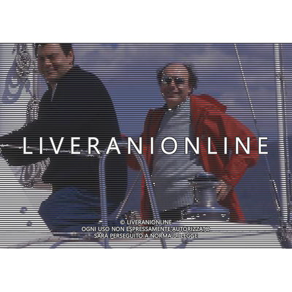 Leonardo Enrico Forneron Mondadori editore italiano - RETROSPETTIVA nella foto sullo yacht swannanoa © ARCHIVIO / AGENZIA ALDO LIVERANI SAS