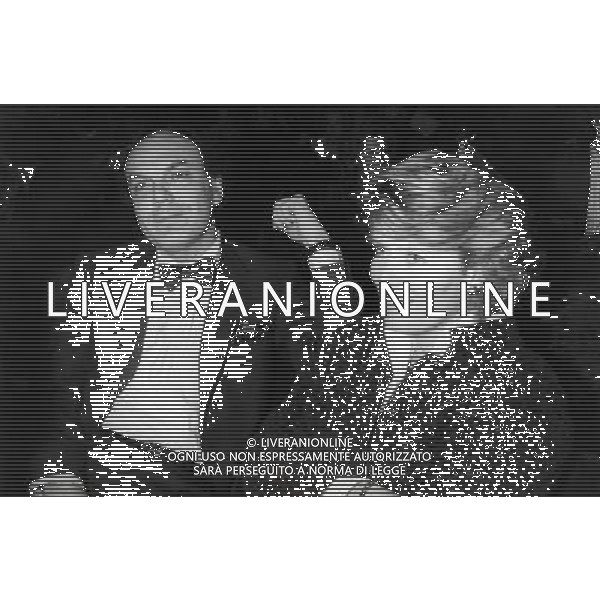 Leonardo Enrico Forneron Mondadori editore italiano - RETROSPETTIVA nella foto con la seconda moglie, Katherine Price nel 1986 © ARCHIVIO / AGENZIA ALDO LIVERANI SAS