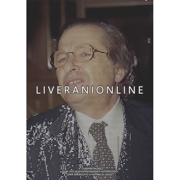 16-12-1997 MILANO HOTEL PRINCIPE E SAVOIA FESTA DI NATALE DELLA LEGA CALCIO NELLA FOTO GINO CORIONI PRESIDENTE BRESCIA CALCIO AG ALDO LIVERANI SAS