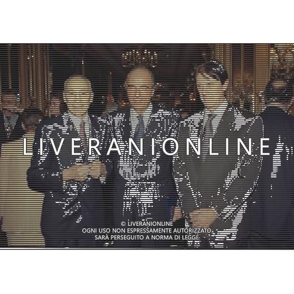 16-12-1997 MILANO HOTEL PRINCIPE E SAVOIA FESTA DI NATALE DELLA LEGA CALCIO NELLA FOTO ENZO BEARZOT MARIO PESCANTE E CESARE MALDINI AG ALDO LIVERANI SAS