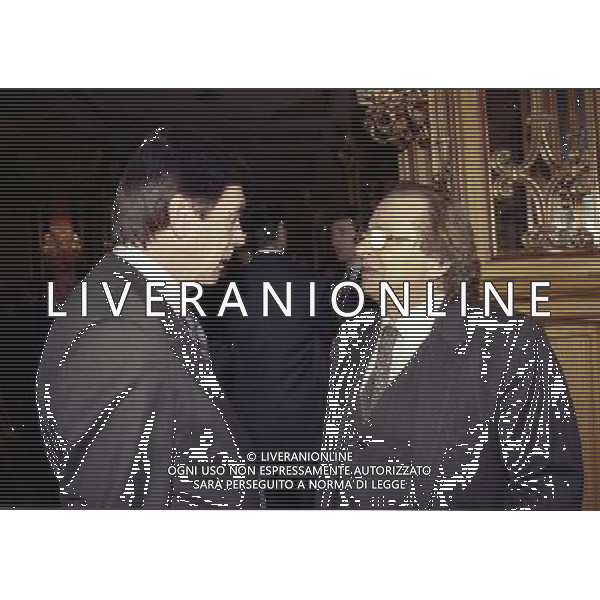 16-12-1997 MILANO HOTEL PRINCIPE E SAVOIA FESTA DI NATALE DELLA LEGA CALCIO NELLA FOTO CESARE MALDINI E GINO CORIONI AG ALDO LIVERANI SAS