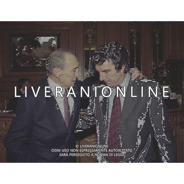 16-12-1997 MILANO HOTEL PRINCIPE E SAVOIA FESTA DI NATALE DELLA LEGA CALCIO NELLA FOTO ENZO BEARZOT E DINO ZOFF AG ALDO LIVERANI SAS