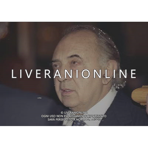 16-12-1997 MILANO HOTEL PRINCIPE E SAVOIA FESTA DI NATALE DELLA LEGA CALCIO NELLA FOTO CORRADO FERLAINO PRESIDENTE NAPOLI CALCIO AG ALDO LIVERANI SAS