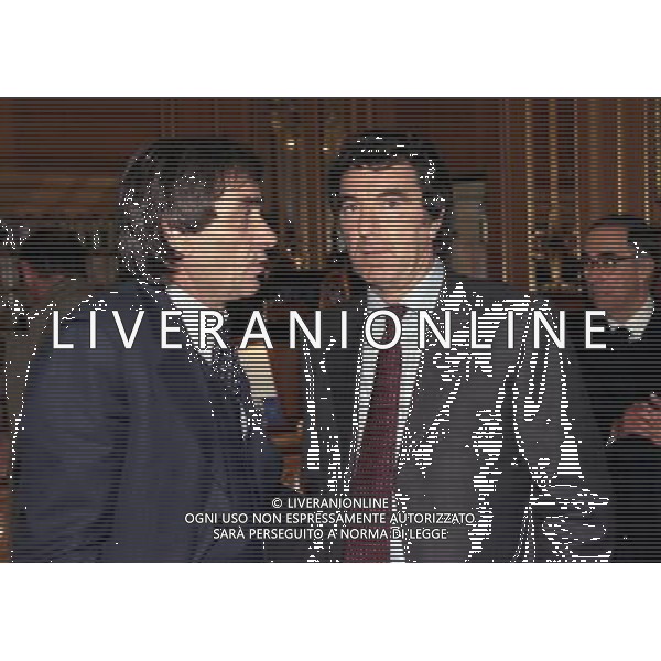 16-12-1997 MILANO HOTEL PRINCIPE E SAVOIA FESTA DI NATALE DELLA LEGA CALCIO NELLA FOTO FELICE PULICI E DINO ZOFF AG ALDO LIVERANI SAS