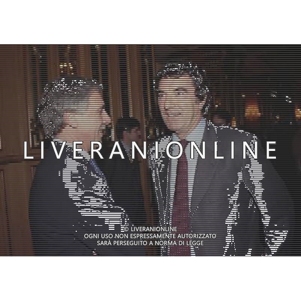 16-12-1997 MILANO HOTEL PRINCIPE E SAVOIA FESTA DI NATALE DELLA LEGA CALCIO NELLA FOTO FABIO BALDAS E DINO ZOFF AG ALDO LIVERANI SAS