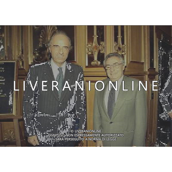 16-12-1997 MILANO HOTEL PRINCIPE E SAVOIA FESTA DI NATALE DELLA LEGA CALCIO NELLA FOTO MARIO PESCANTE E CANDIDO CANNAVO\' AG ALDO LIVERANI SAS