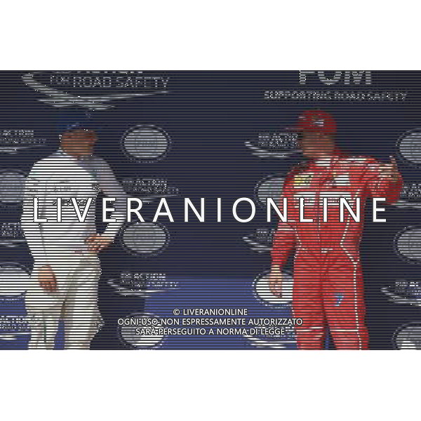 Valtteri Bottas (FIN) Mercedes AMG F1 W08 and Kimi Raikkonen (FIN) Ferrari SF70H. 29.07.2017. Formula 1 World Championship, Rd 11, Hungarian Grand Prix, Budapest, Hungary, Qualifying Day. /AGENZIA ALDO LIVERANI SAS - ITALY ONLY - EDITORIAL USE ONLY - GP F1 UNGHERIA PROVE UFFICIALI QUALIFICHE 29/07/2017