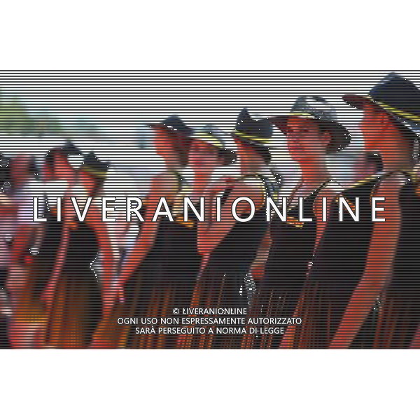 Grid girls on the drivers parade. 30.07.2017. Formula 1 World Championship, Rd 11, Hungarian Grand Prix, Budapest, Hungary, Race Day. /AGENZIA ALDO LIVERANI SAS - ITALY ONLY - EDITORIAL USE ONLY - - GP F1 BUDAPEST UNGHERIA GARA 30/07/2017