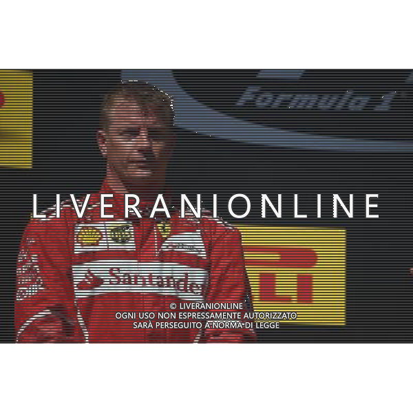 2nd place Kimi Raikkonen (FIN) Ferrari SF70H. 30.07.2017. Formula 1 World Championship, Rd 11, Hungarian Grand Prix, Budapest, Hungary, Race Day. /AGENZIA ALDO LIVERANI SAS - ITALY ONLY - EDITORIAL USE ONLY - - GP F1 BUDAPEST UNGHERIA GARA 30/07/2017