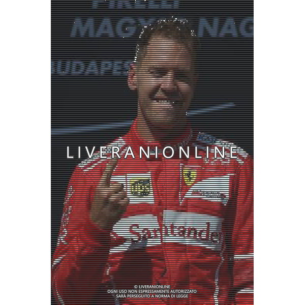 1st place Sebastian Vettel (GER) Ferrari SF70H. 30.07.2017. Formula 1 World Championship, Rd 11, Hungarian Grand Prix, Budapest, Hungary, Race Day. /AGENZIA ALDO LIVERANI SAS - ITALY ONLY - EDITORIAL USE ONLY - - GP F1 BUDAPEST UNGHERIA GARA 30/07/2017
