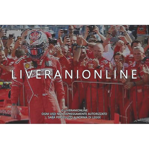 2nd place Kimi Raikkonen (FIN) Ferrari SF70H. 30.07.2017. Formula 1 World Championship, Rd 11, Hungarian Grand Prix, Budapest, Hungary, Race Day. /AGENZIA ALDO LIVERANI SAS - ITALY ONLY - EDITORIAL USE ONLY - - GP F1 BUDAPEST UNGHERIA GARA 30/07/2017
