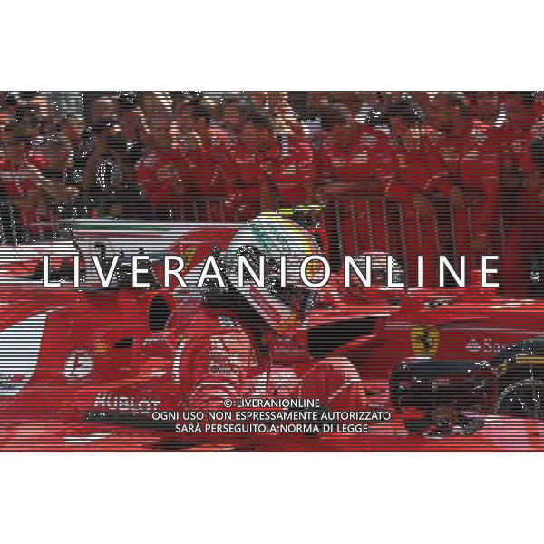 Sebastian Vettel (GER) Ferrari SF70H and Kimi Raikkonen (FIN) Ferrari SF70H. 30.07.2017. Formula 1 World Championship, Rd 11, Hungarian Grand Prix, Budapest, Hungary, Race Day. /AGENZIA ALDO LIVERANI SAS - ITALY ONLY - EDITORIAL USE ONLY - - GP F1 BUDAPEST UNGHERIA GARA 30/07/2017