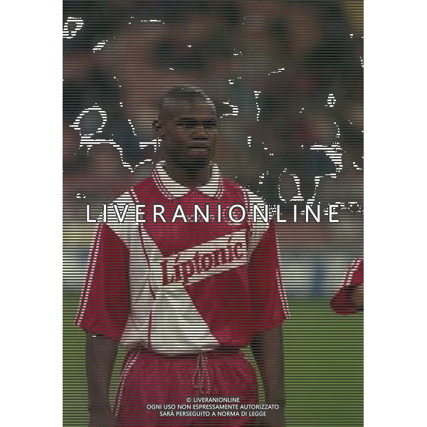 08-04-1997 MILANO- COPPA UEFA INTER MONACO NELLA FOTO DJETOU MARTIN AG ALDO LIVERANI SAS