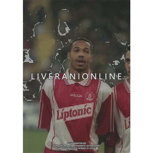 08-04-1997 MILANO- COPPA UEFA INTER MONACO NELLA FOTO THIERRY HENRY AG ALDO LIVERANI SAS