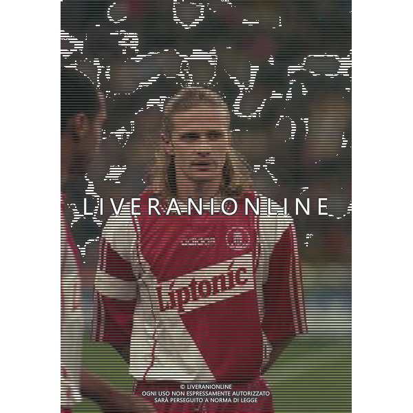 08-04-1997 MILANO- COPPA UEFA INTER MONACO NELLA FOTO PETIT EMMANUEL AG ALDO LIVERANI SAS