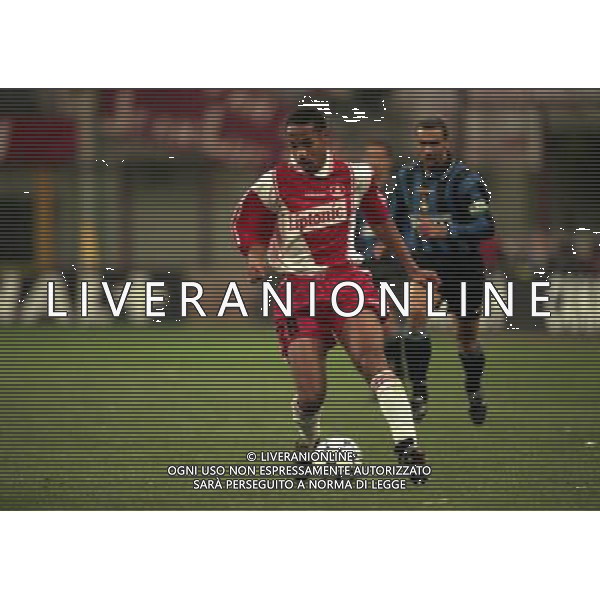 08-04-1997 MILANO- COPPA UEFA INTER MONACO NELLA FOTO THIERRY HENRY AG ALDO LIVERANI SAS