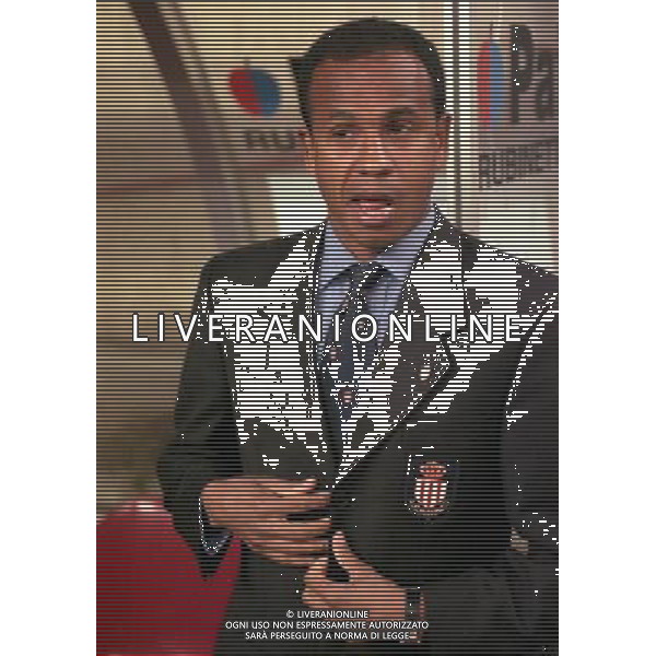 08-04-1997 MILANO- COPPA UEFA INTER MONACO NELLA FOTO JEAN TIGANA ALLENATORE MONACO AG ALDO LIVERANI SAS