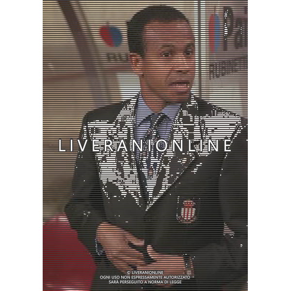 08-04-1997 MILANO- COPPA UEFA INTER MONACO NELLA FOTO JEAN TIGANA ALLENATORE MONACO AG ALDO LIVERANI SAS