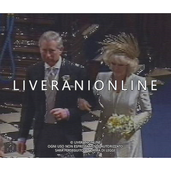 LONDRA 09/04/2005 MATRIMONIO FRA IL PRINCIPE CARLO D\'INGHILTERRA E CAMILLA PARKER-BOWLES OBBLIGATORIO CITARE LA FONTE TELEVISIVA FOTO AG. ALDO LIVERANI