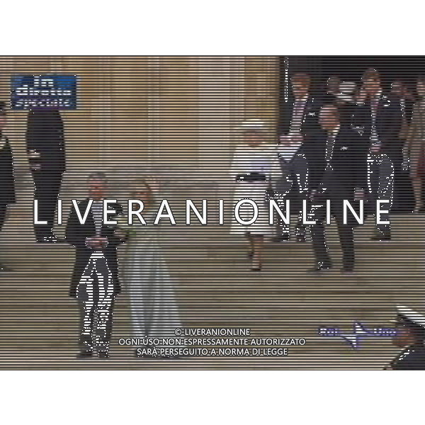 LONDRA 09/04/2005 MATRIMONIO FRA IL PRINCIPE CARLO D\'INGHILTERRA E CAMILLA PARKER-BOWLES OBBLIGATORIO CITARE LA FONTE TELEVISIVA FOTO AG. ALDO LIVERANI