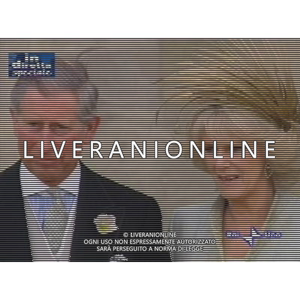 LONDRA 09/04/2005 MATRIMONIO FRA IL PRINCIPE CARLO D\'INGHILTERRA E CAMILLA PARKER-BOWLES OBBLIGATORIO CITARE LA FONTE TELEVISIVA FOTO AG. ALDO LIVERANI