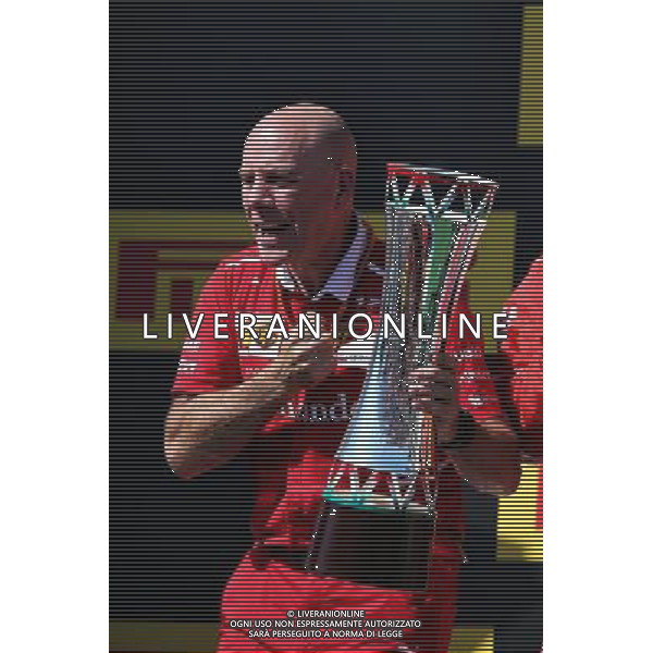 Jock Clear (GBR) Ferrari Engineering Director celebrates on the podium. 30.07.2017. Formula 1 World Championship, Rd 11, Hungarian Grand Prix, Budapest, Hungary, Race Day. /AGENZIA ALDO LIVERANI SAS - ITALY ONLY - EDITORIAL USE ONLY - - GP F1 BUDAPEST UNGHERIA GARA 30/07/2017