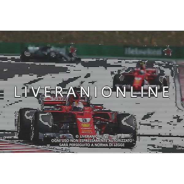 Sebastian Vettel (GER) Ferrari SF70H leads team mate Kimi Raikkonen (FIN) Ferrari SF70H. 30.07.2017. Formula 1 World Championship, Rd 11, Hungarian Grand Prix, Budapest, Hungary, Race Day. /AGENZIA ALDO LIVERANI SAS - ITALY ONLY - EDITORIAL USE ONLY - - GP F1 BUDAPEST UNGHERIA GARA 30/07/2017