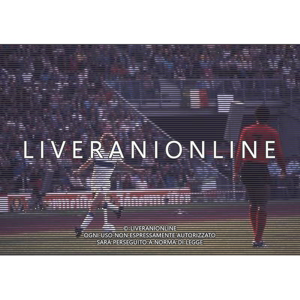 RETROSPETTIVA FRANCESCO MORINI CALCIATORE E DIRIGENTE SPORTIVO NELLA FOTO FRANCESCO MORINI CON LA MAGLIA DELLA NAZIONALE ITALIANA AG ALDO LIVERANI SAS