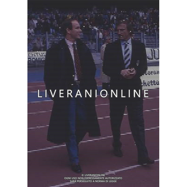 RETROSPETTIVA FRANCESCO MORINI CALCIATORE E DIRIGENTE SPORTIVO NELLA FOTO FRANCESCO MORINI CON IL PRINCIPE ALBERTO DI MONACO AG ALDO LIVERANI SAS
