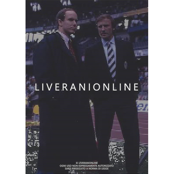 RETROSPETTIVA FRANCESCO MORINI CALCIATORE E DIRIGENTE SPORTIVO NELLA FOTO FRANCESCO MORINI CON IL PRINCIPE ALBERTO DI MONACO AG ALDO LIVERANI SAS