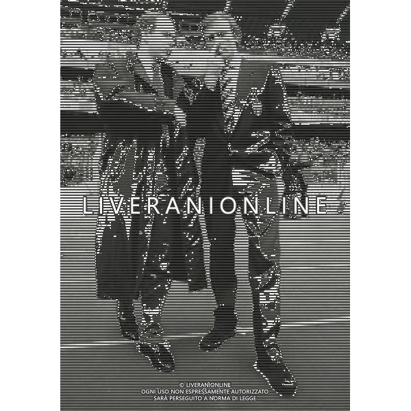 RETROSPETTIVA FRANCESCO MORINI CALCIATORE E DIRIGENTE SPORTIVO NELLA FOTO FRANCESCO MORINI CON IL PRINCIPE ALBERTO DI MONACO AG ALDO LIVERANI SAS
