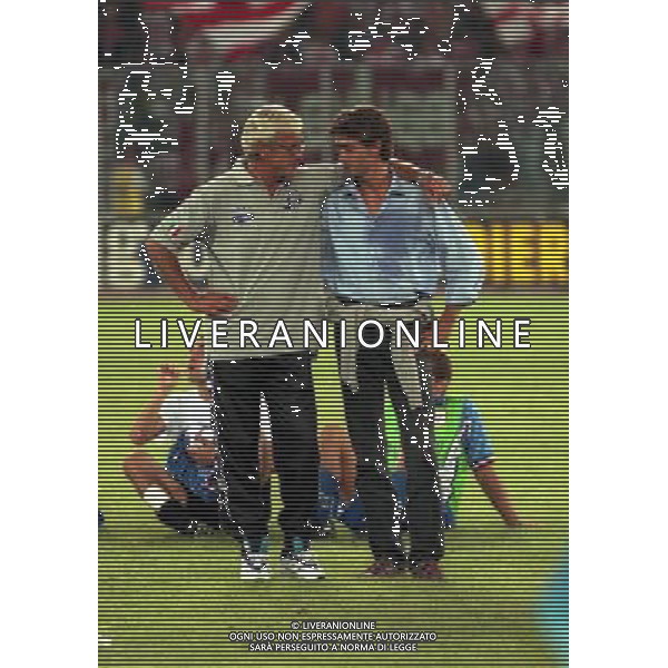 23-08-1997 TORINO-SUPERCOPPA ITALIANA JUVENTUS- VICENZA NELLA FOTO ANDREA AGNELLI E MARCELLO LIPPI AG ALDO LIVERANI SAS