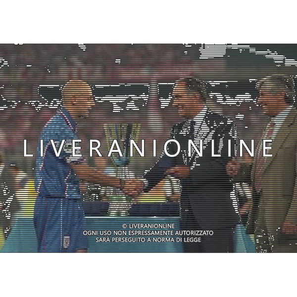 23-08-1997 TORINO-SUPERCOPPA ITALIANA JUVENTUS- VICENZA NELLA FOTO DOMENICO DI CARLO E FRANCO CARRARO AG ALDO LIVERANI SAS