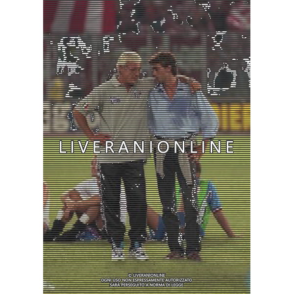 23-08-1997 TORINO-SUPERCOPPA ITALIANA JUVENTUS- VICENZA NELLA FOTO ANDREA AGNELLI E MARCELLO LIPPI AG ALDO LIVERANI SAS