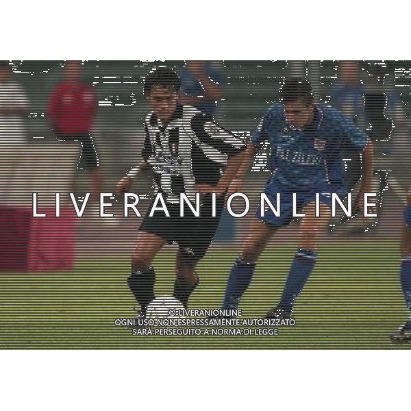 23-08-1997 TORINO-SUPERCOPPA ITALIANA JUVENTUS- VICENZA NELLA FOTO FILIPPO INZAGHI E LORENZO STOVINI AG ALDO LIVERANI SAS
