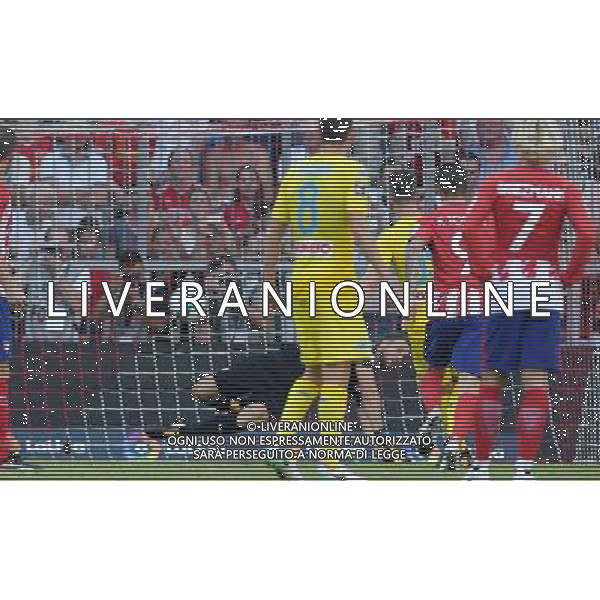 Audi Cup 2017 Semifinale Monaco di Baviera (Germania) - 01.08.2017 Atletico Madrid-Napoli Nella Foto:oblak para il rigore di milik /Ph.Vitez-Ag. Aldo Liverani