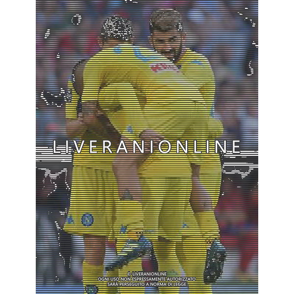 Audi Cup 2017 Semifinale Monaco di Baviera (Germania) - 01.08.2017 Atletico Madrid-Napoli Nella Foto:callejon esultanza dopo il gol /Ph.Vitez-Ag. Aldo Liverani