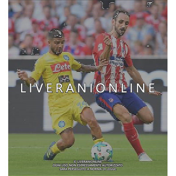 Audi Cup 2017 Semifinale Monaco di Baviera (Germania) - 01.08.2017 Atletico Madrid-Napoli Nella Foto: lorenzo insigne e juanfran /Ph.Vitez-Ag. Aldo Liverani